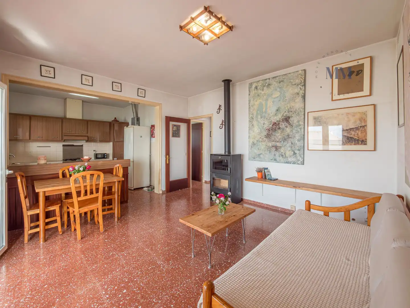 Sala de estar de Casa o chalet en venta en Sant Lluís con Jardín privado, Terraza y Balcón