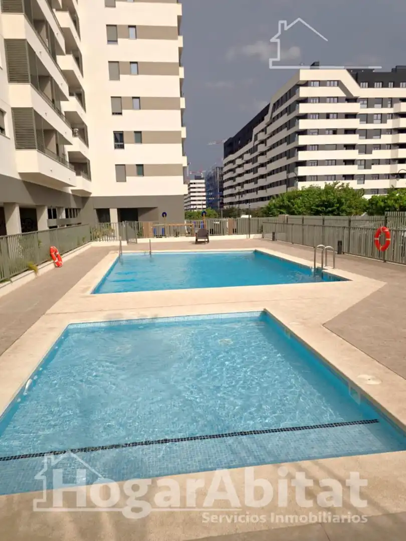 Piscina de Pis en venda en Quart de Poblet amb Aire condicionat, Calefacció i Terrassa