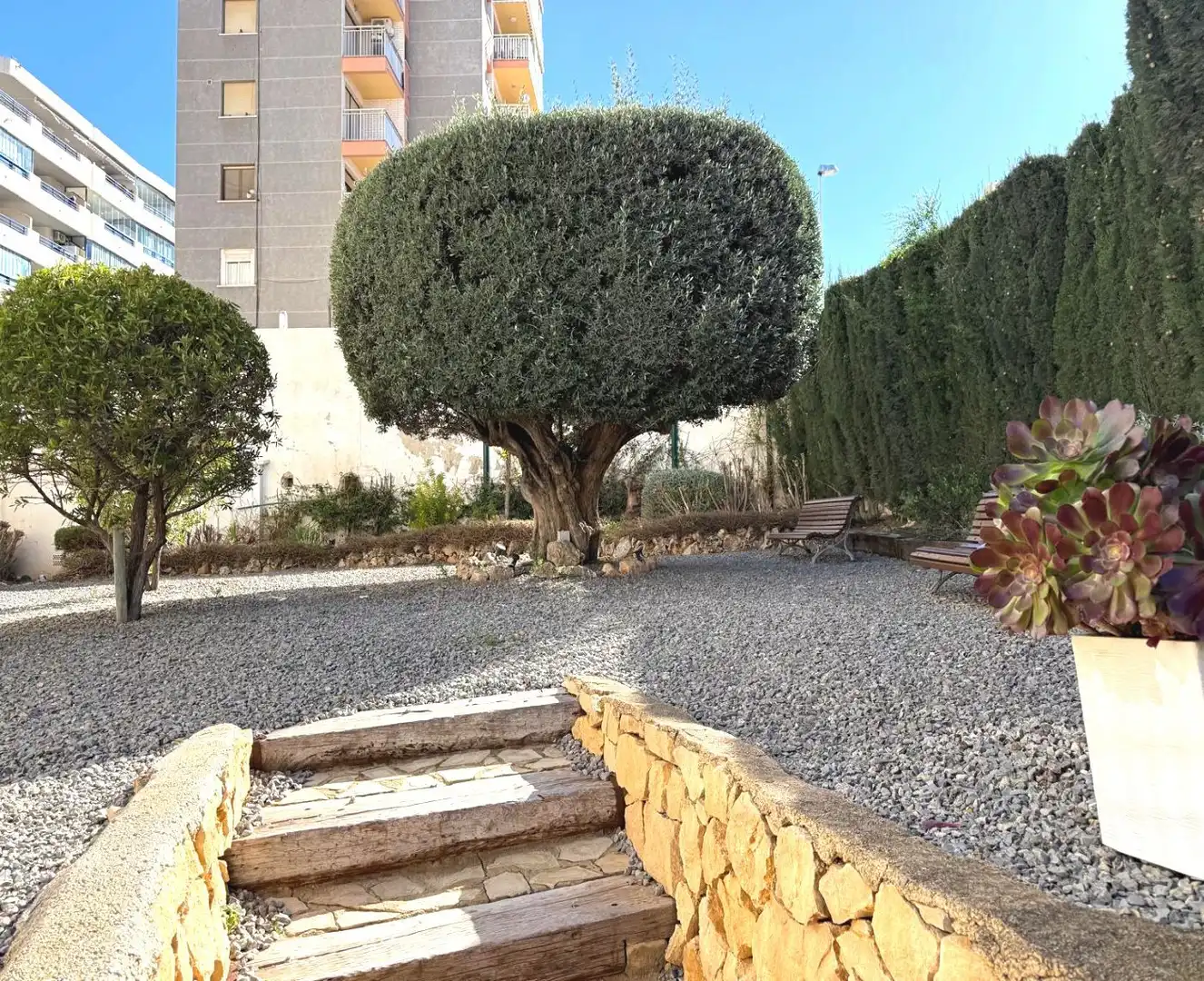 Terrace of Apartments for sale in Calpe / Calp  with Air Conditioner, Heating and Private garden