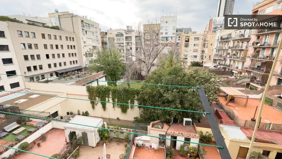 Terrace of Flat for rent in Barcelona  with Air Conditioner, Heating and Furnished