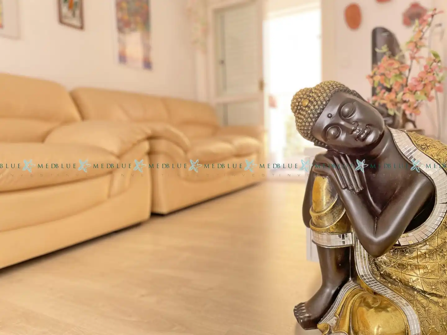 Sala de estar de Ático en venta en Mazarrón con Aire acondicionado, Calefacción y Terraza