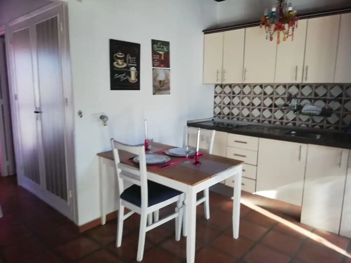 Cocina de Piso de alquiler en Mijas con Aire acondicionado, Terraza y Piscina