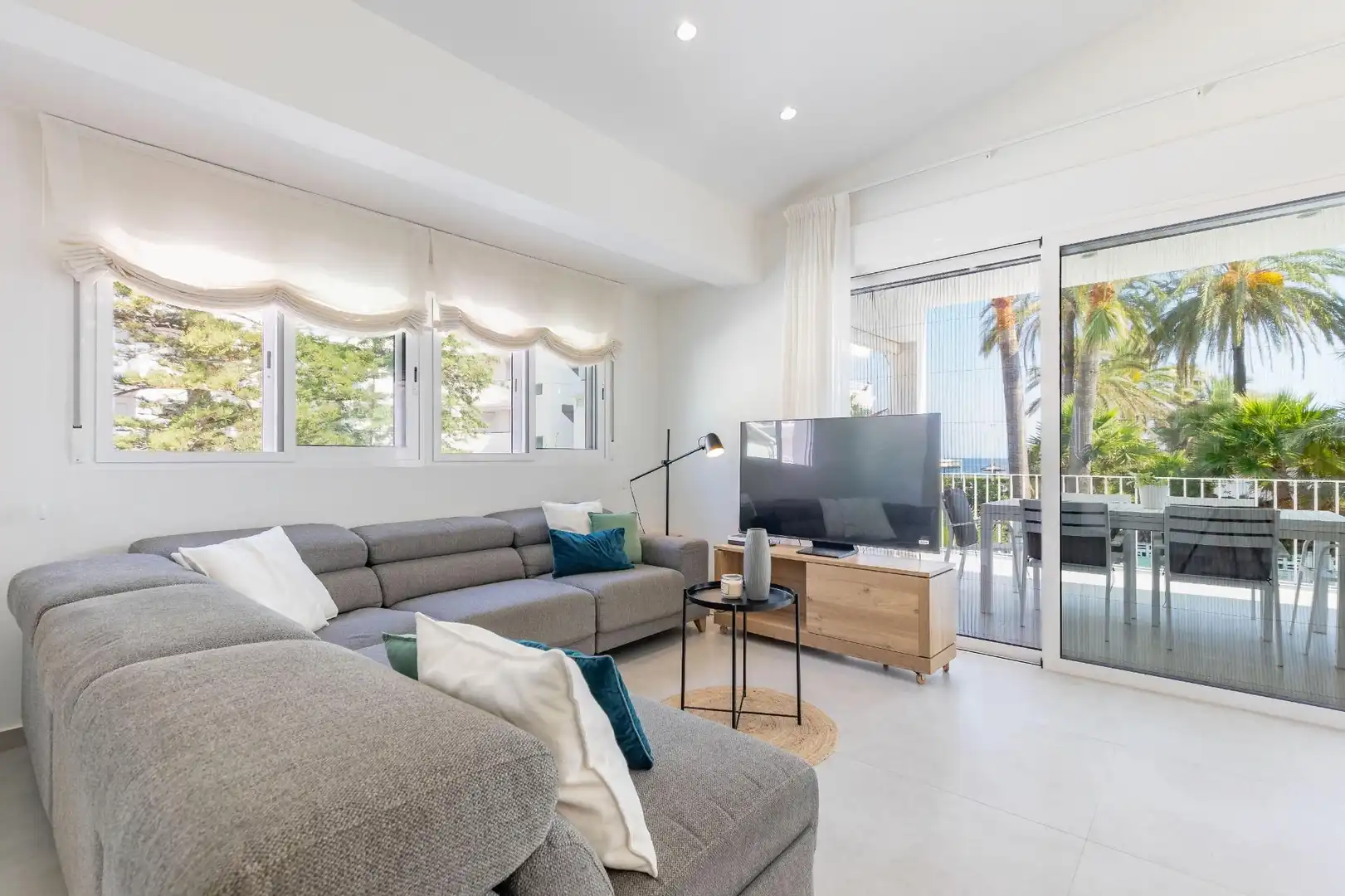 Wohnzimmer von Haus oder Chalet zum Verkauf in Dénia mit Klimaanlage, Heizung und Privatgarten