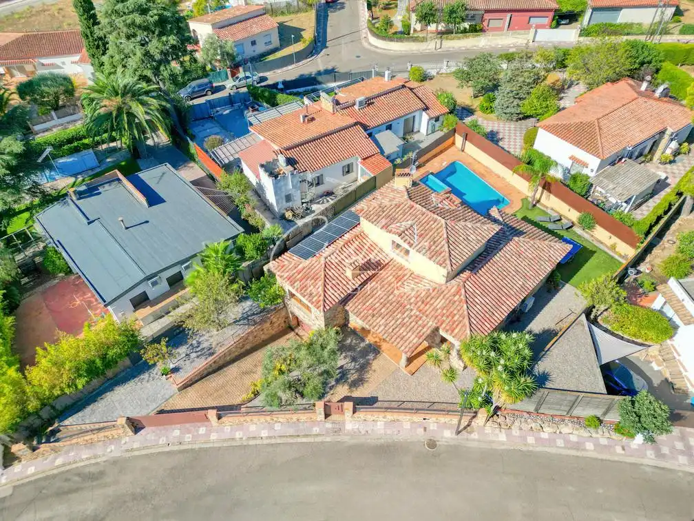 Vista exterior de Casa o xalet en venda en Santa Cristina d'Aro amb Calefacció, Jardí privat i Terrassa