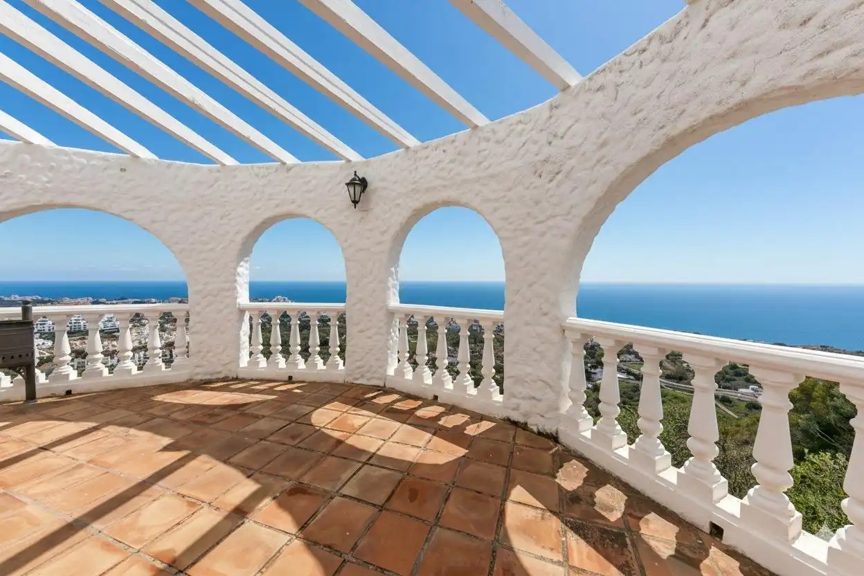 Terraza de Ático en venta en Benalmádena con Aire acondicionado, Jardín privado y Terraza