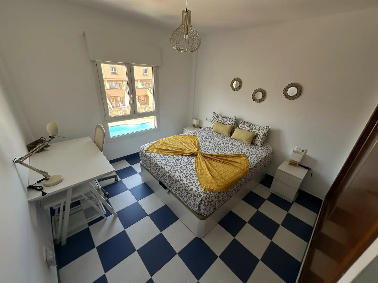 Schlafzimmer von Einfamilien-Reihenhaus zum Verkauf in La Oliva mit Terrasse, Möbliert und Waschmaschine