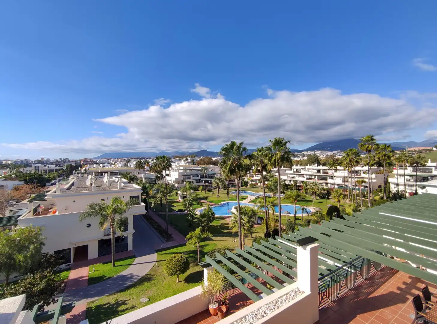 Exterior view of Attic for sale in Marbella  with Air Conditioner, Terrace and Swimming Pool