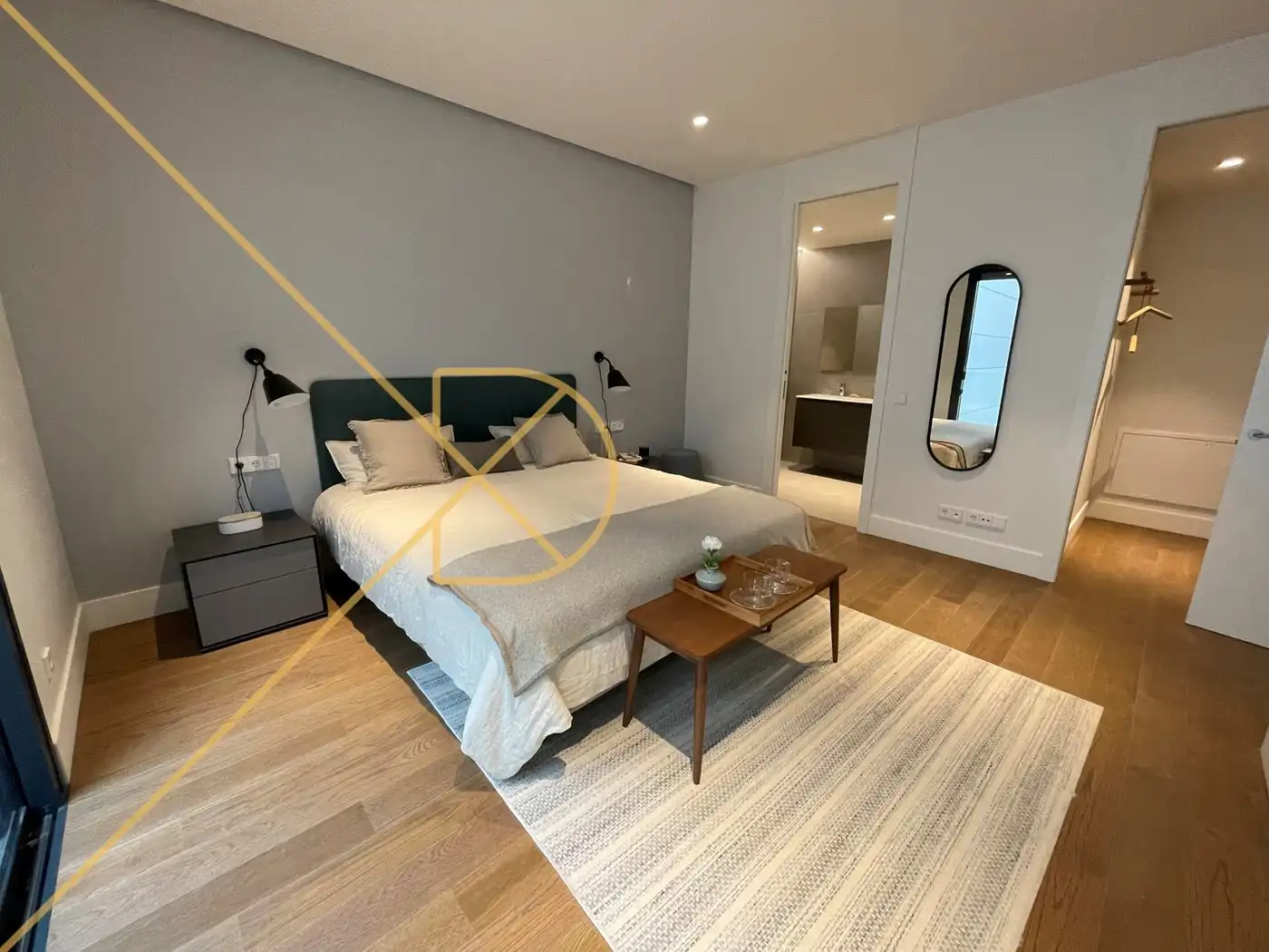 Schlafzimmer von Wohnung zum Verkauf in Barcelona mit Klimaanlage, Heizung und Parkett