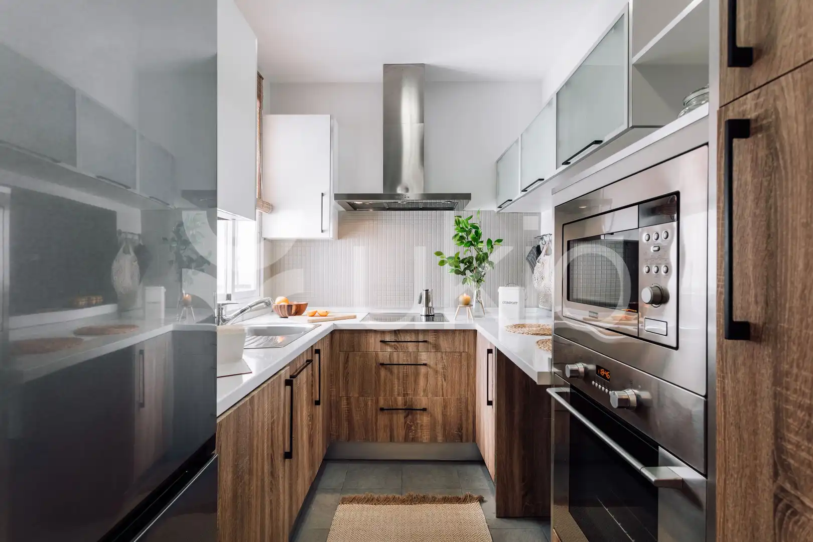 Kitchen of Apartments for rent in Madrid  with Air Conditioner, Heating and Furnished