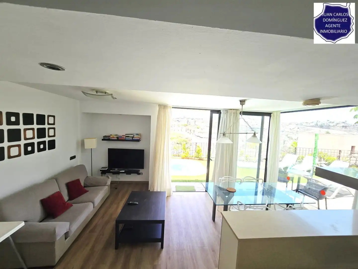 Wohnzimmer von Haus oder Chalet zum Verkauf in San Bartolomé de Tirajana mit Klimaanlage, Privatgarten und Terrasse