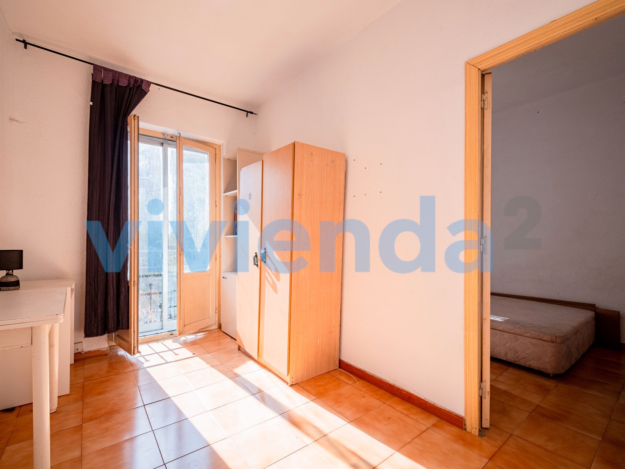 Bedroom of Flat for sale in  Madrid Capital  with Balcony
