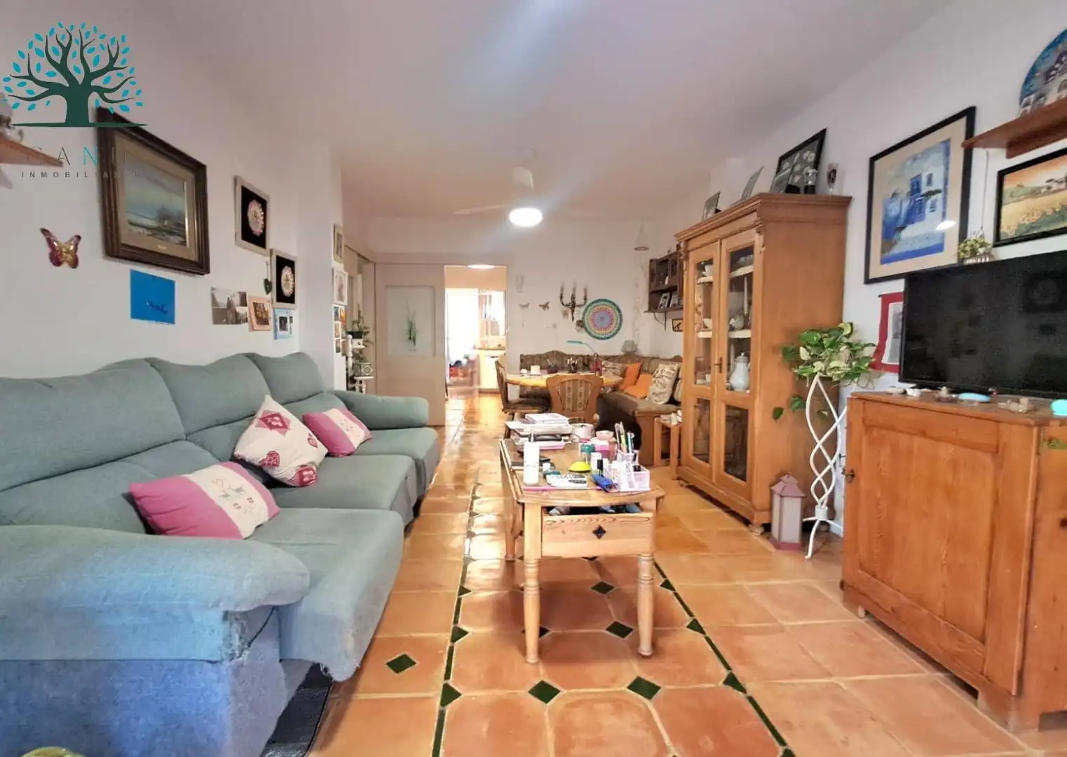Sala de estar de Planta baja en venta en Cartagena con Aire acondicionado, Jardín privado y Terraza