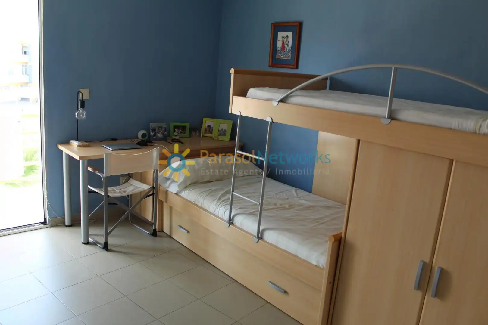Bedroom of Flat for rent in Oliva  with Air Conditioner, Storage room and Furnished