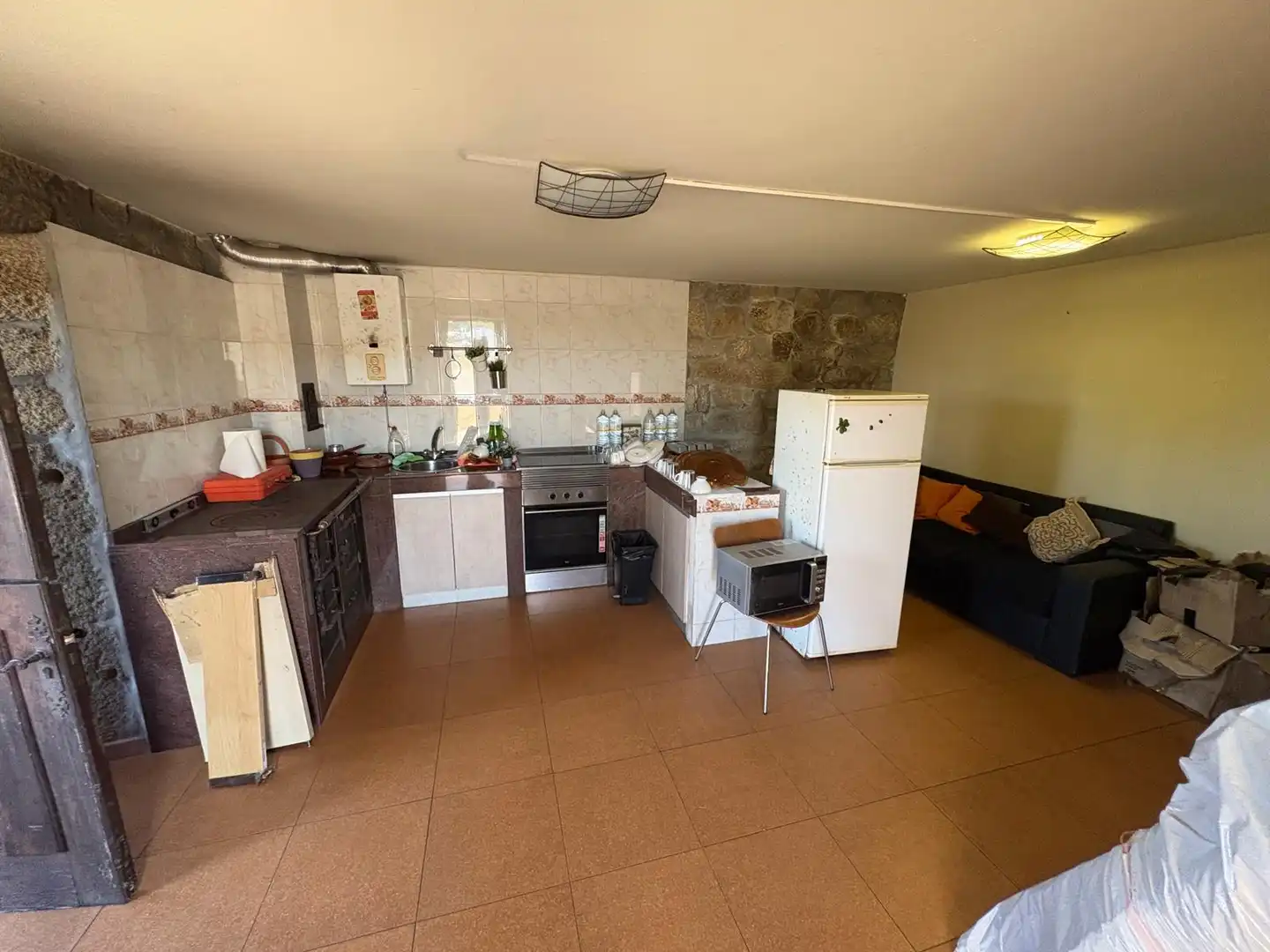 Kitchen of Houses for sale in As Neves    with Private garden and Storage room