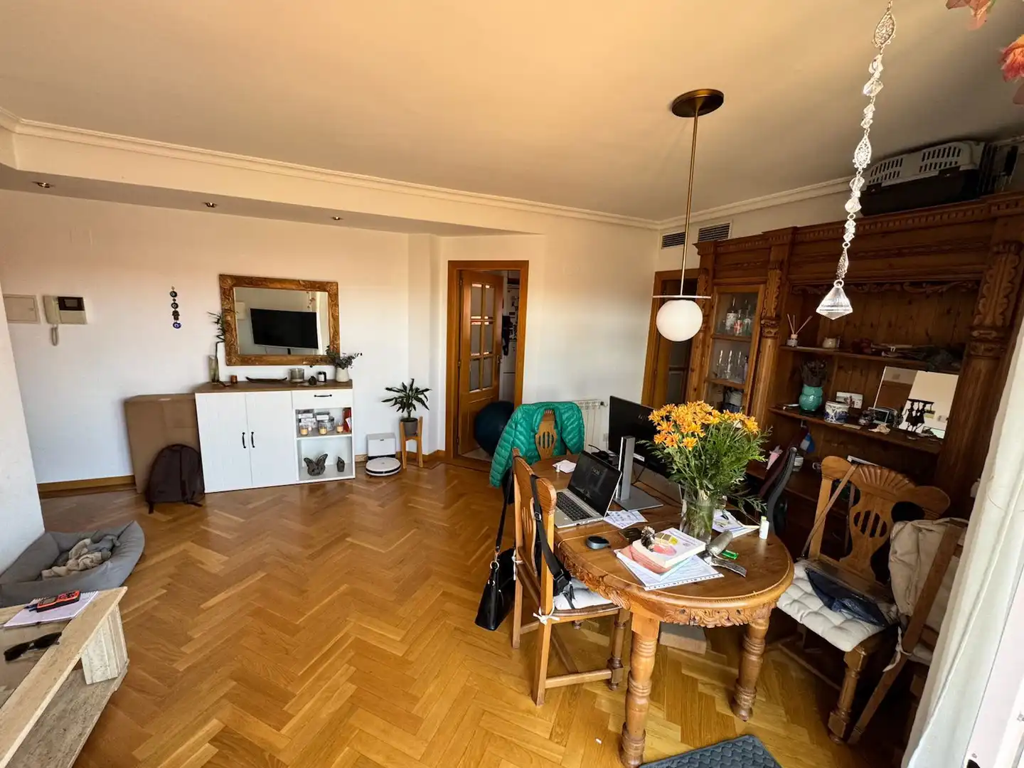 Sala de estar de Ático en venta en Madrid con Terraza, Trastero y Piscina