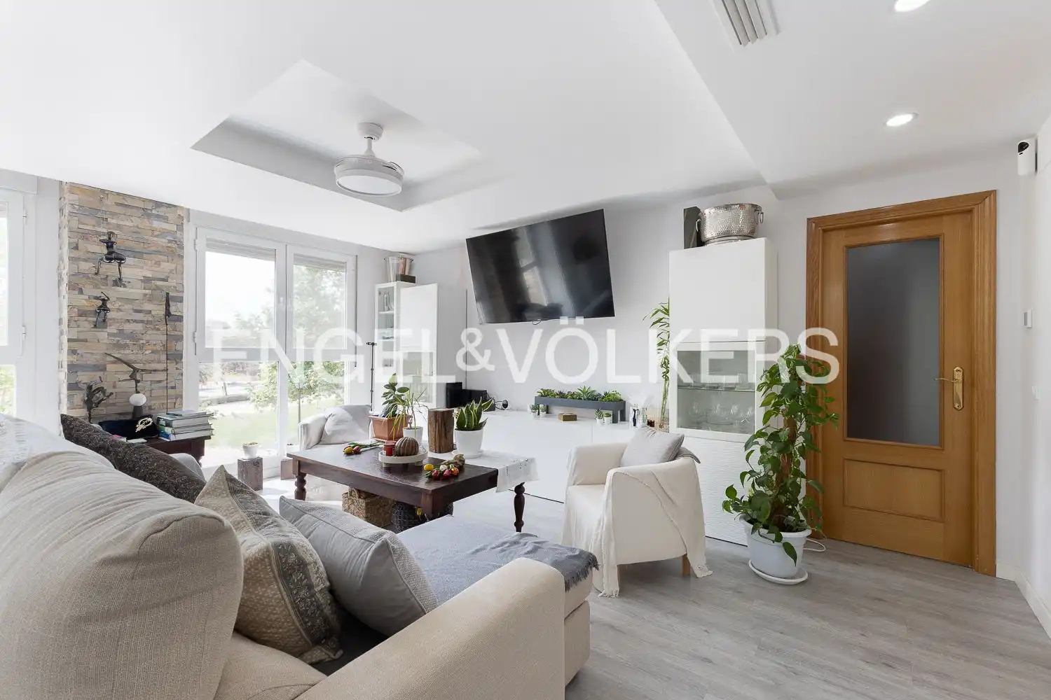 Sala de estar de Piso en venta en  Valencia Capital con Aire acondicionado, Calefacción y Jardín privado
