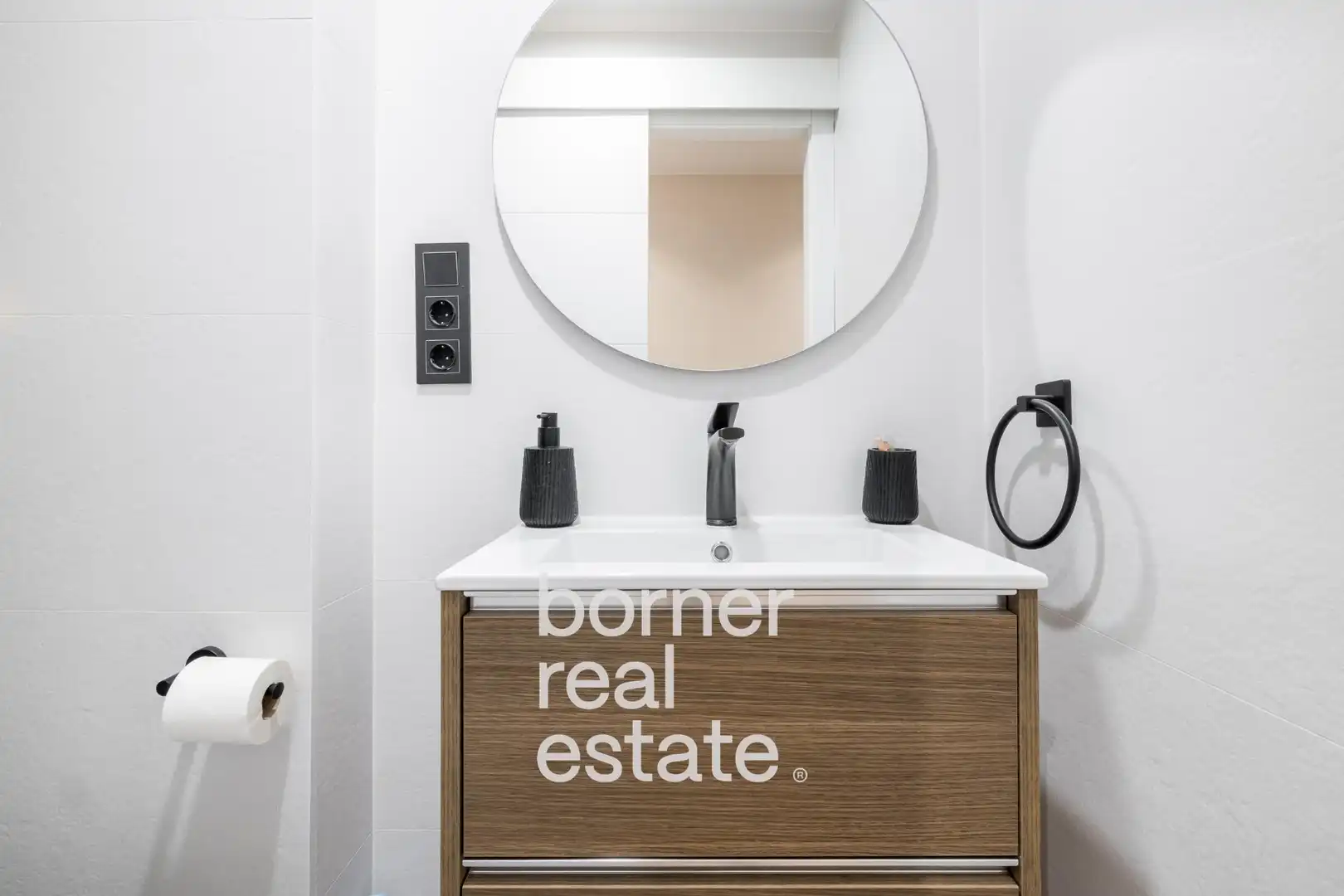 Badezimmer von Wohnung zum Verkauf in Rubí mit Heizung, Parkett und Balkon