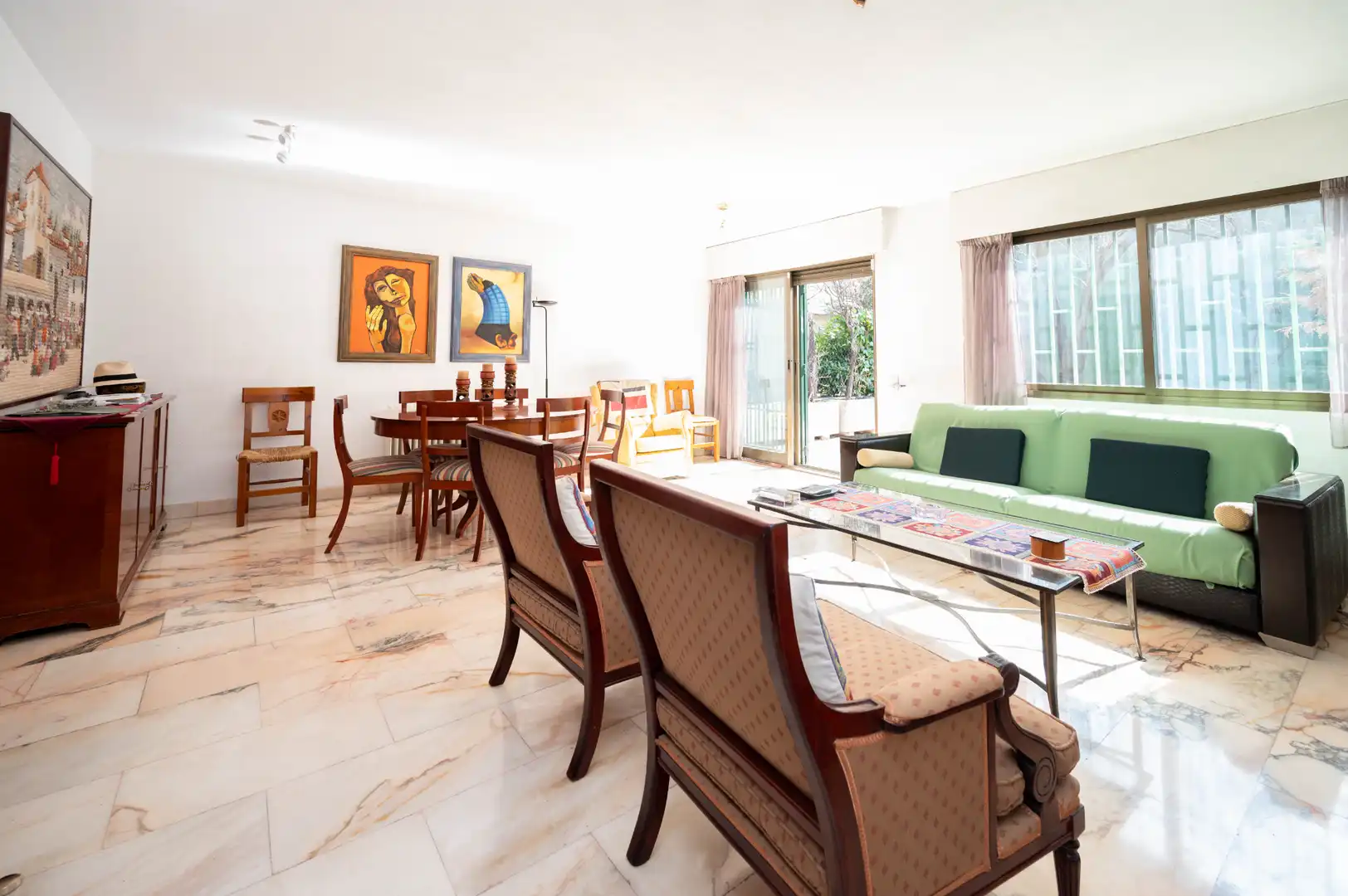 Sala de estar de Casa adosada en venta en Madrid con Jardín privado