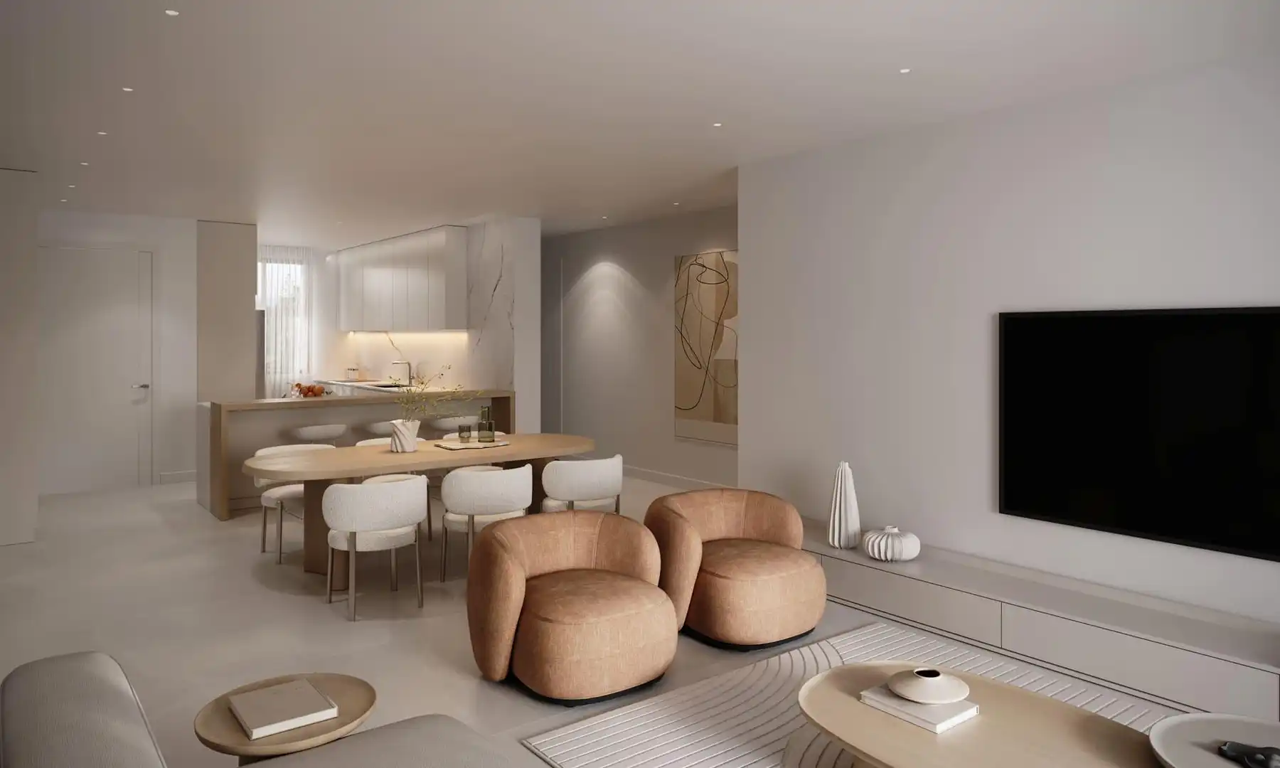 Sala d'estar de Àtic en venda en Estepona amb Piscina comunitària