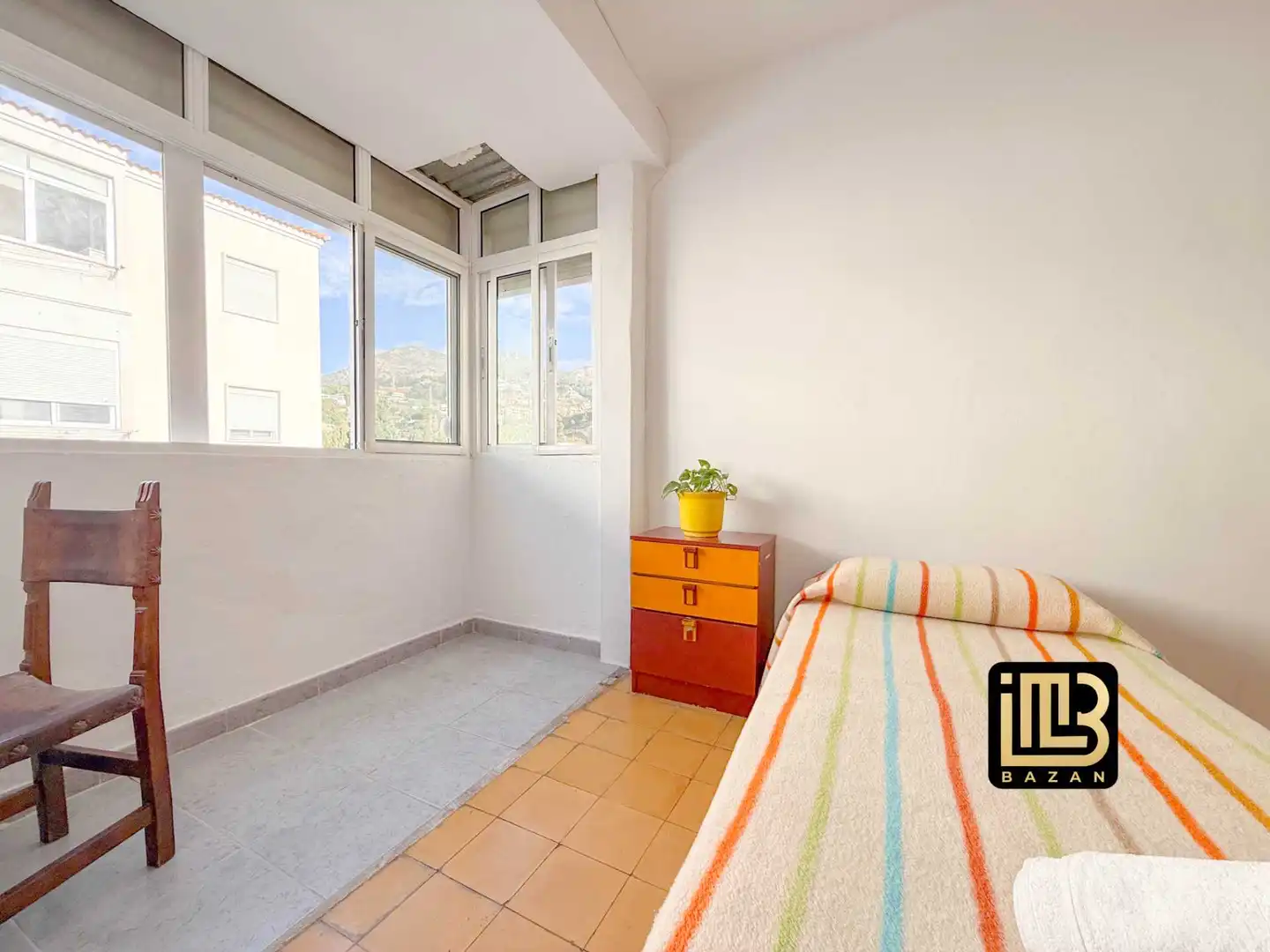 Bedroom of Flat for share in Málaga  with Furnished, Washing machine and Microwave