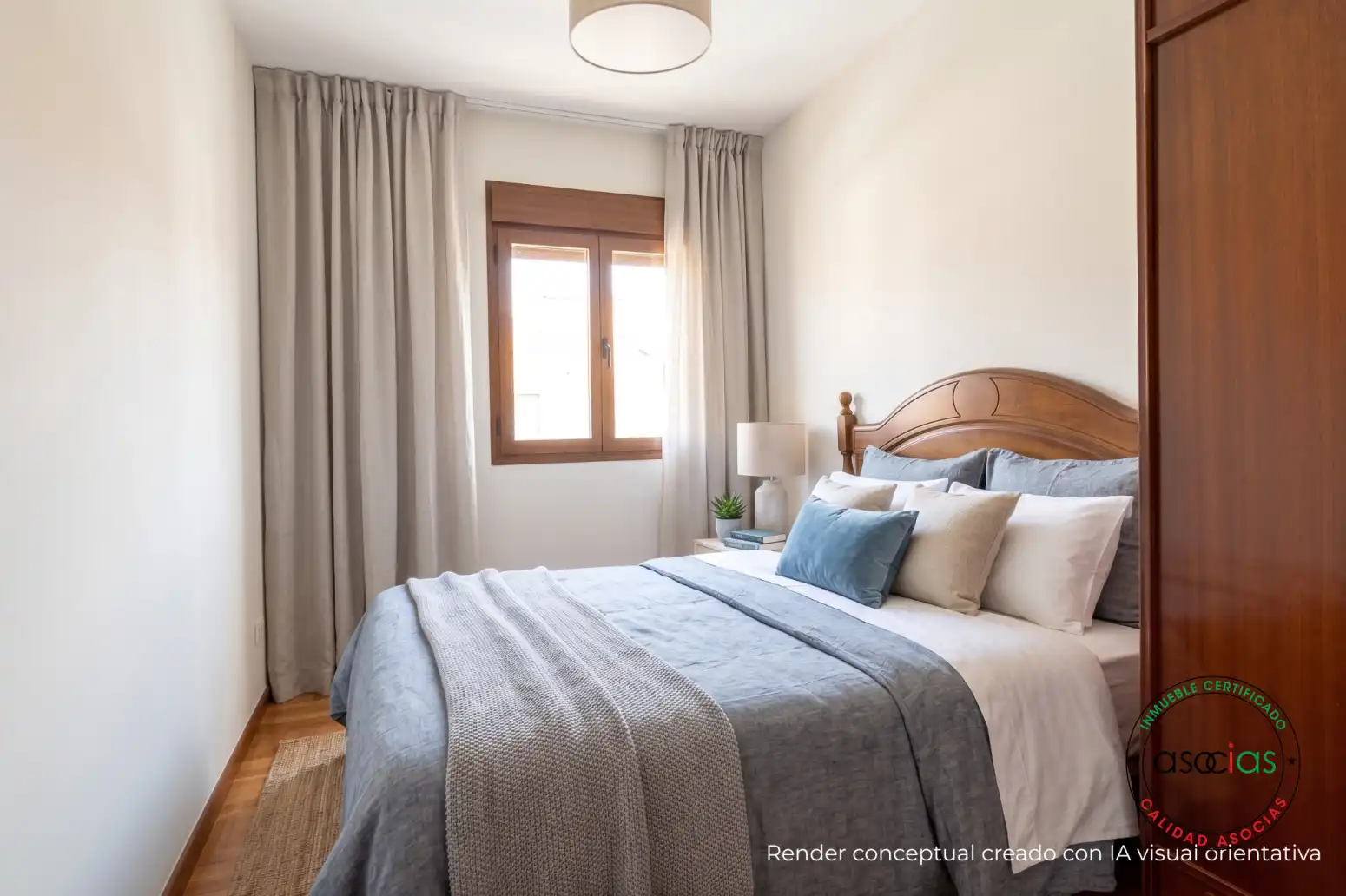 Schlafzimmer von Einfamilien-Reihenhaus zum Verkauf in Proaza mit Heizung und Abstellraum