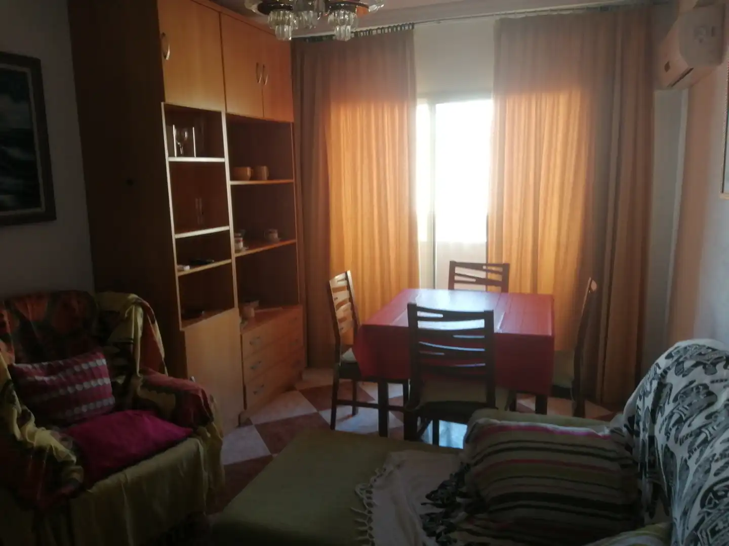 Sala de estar de Piso de alquiler en Cádiz con Aire acondicionado, Terraza y Amueblado