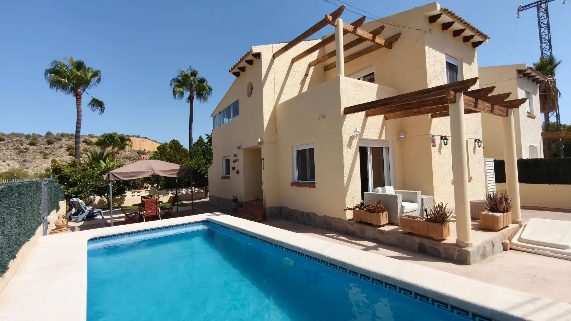 Swimming pool of Houses for sale in La Nucia  with Air Conditioner, Heating and Private garden