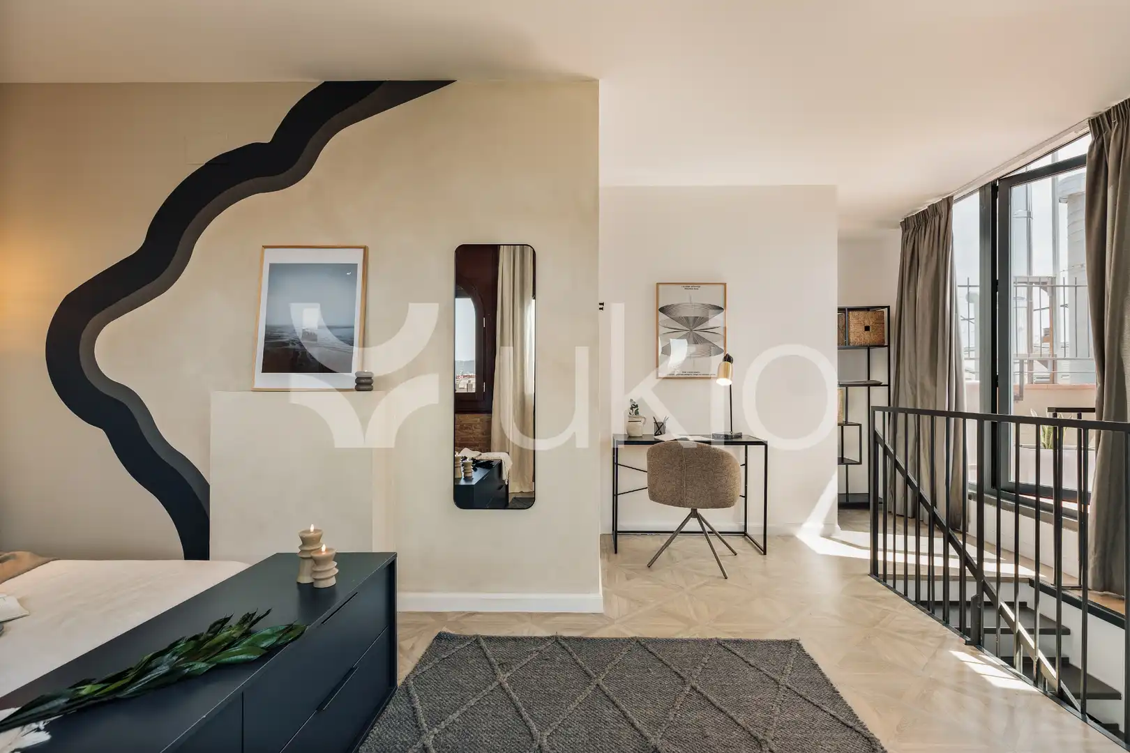 Sala d'estar de Apartament de lloguer en Barcelona amb Aire condicionat, Calefacció i Terrassa