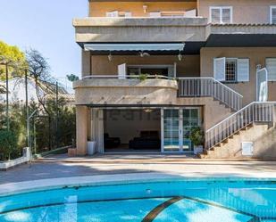 Exterior view of Single-family semi-detached for sale in  Murcia Capital  with Air Conditioner, Terrace and Swimming Pool