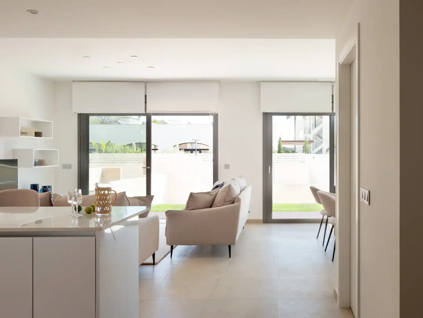 Sala de estar de Dúplex en venta en Ses Salines con Aire acondicionado, Jardín privado y Terraza