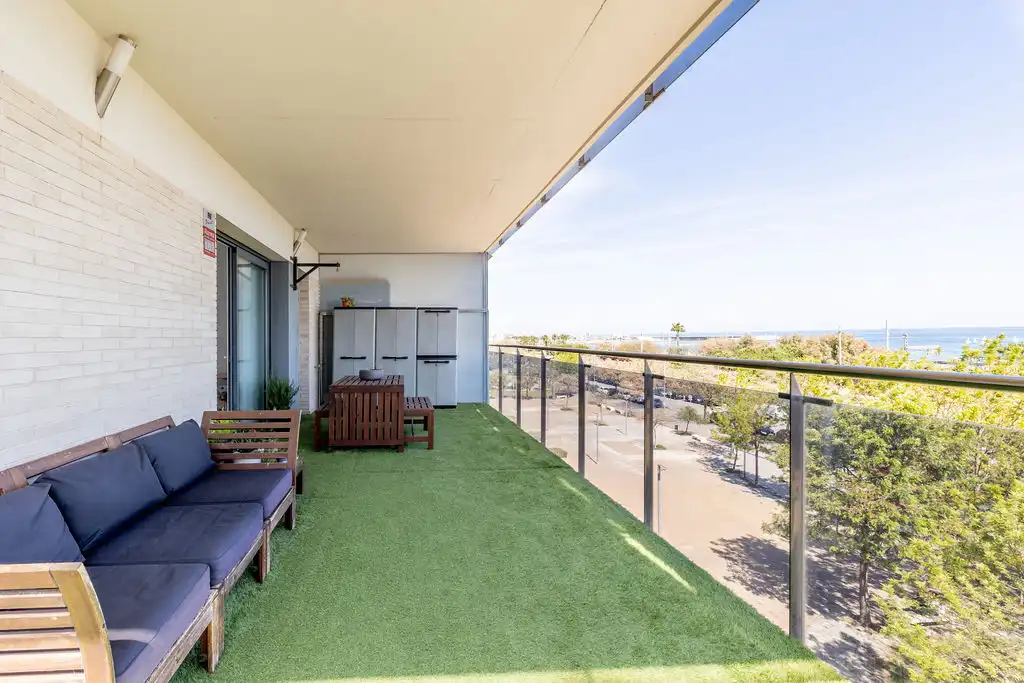 Terrace of Apartments for sale in Mataró  with Air Conditioner, Heating and Parquet flooring
