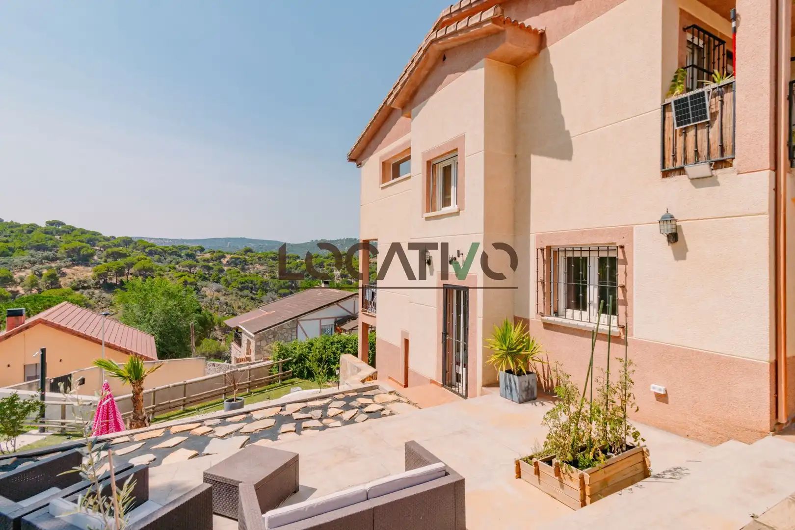 Terrassa de Casa o xalet en venda en Navas del Rey amb Aire condicionat, Calefacció i Jardí privat