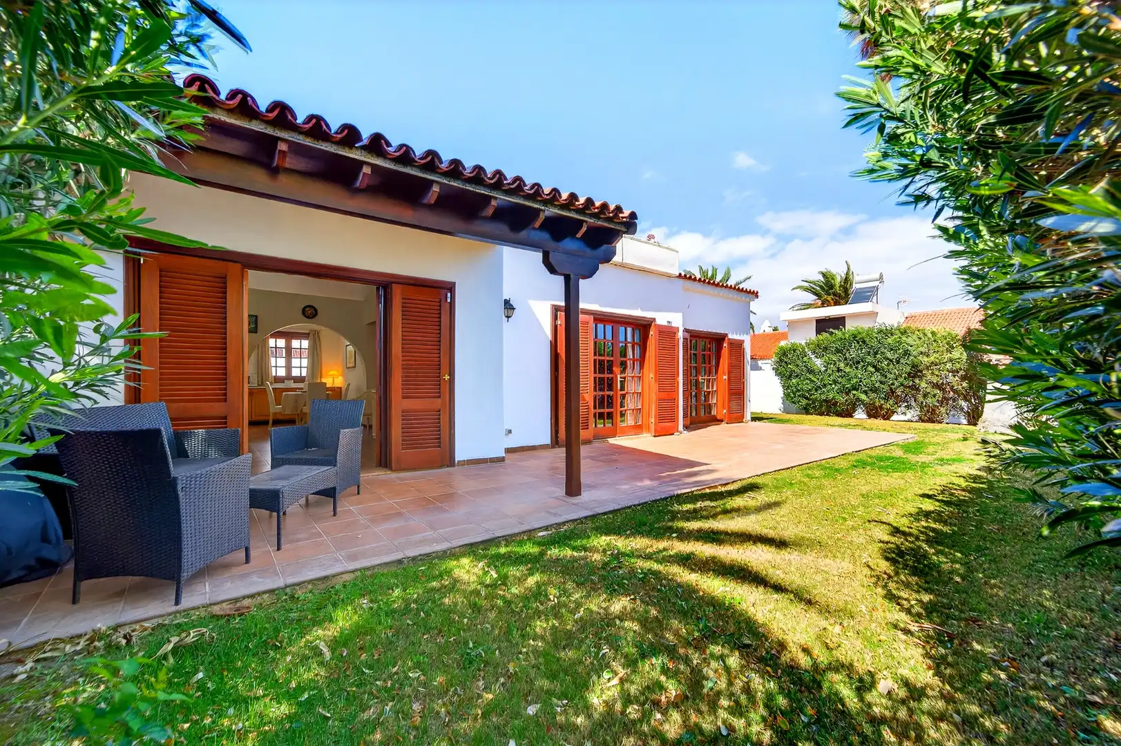 Jardí de Casa o xalet en venda en San Miguel de Abona amb Aire condicionat, Jardí privat i Moblat