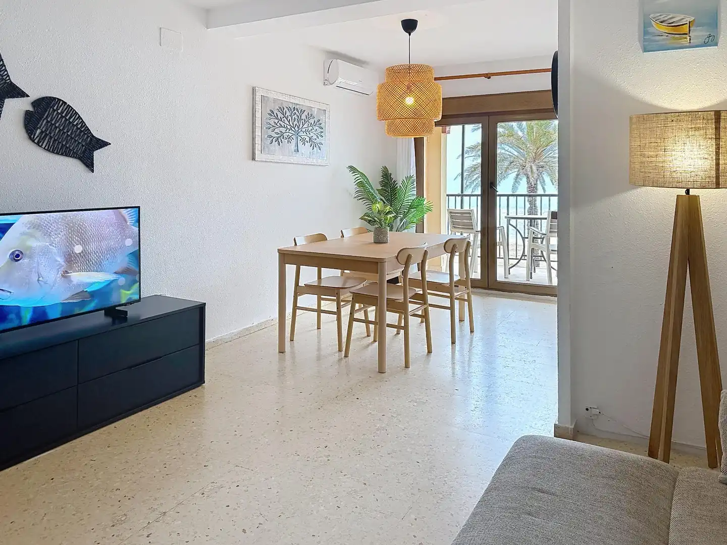 Esszimmer von Wohnung zur Miete in Alboraya mit Klimaanlage, Heizung und Terrasse