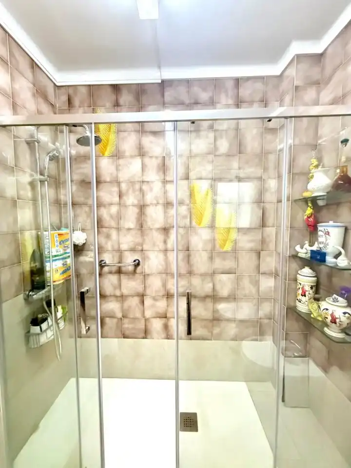 Bathroom of Flat for sale in Mataró  with Air Conditioner, Terrace and Furnished