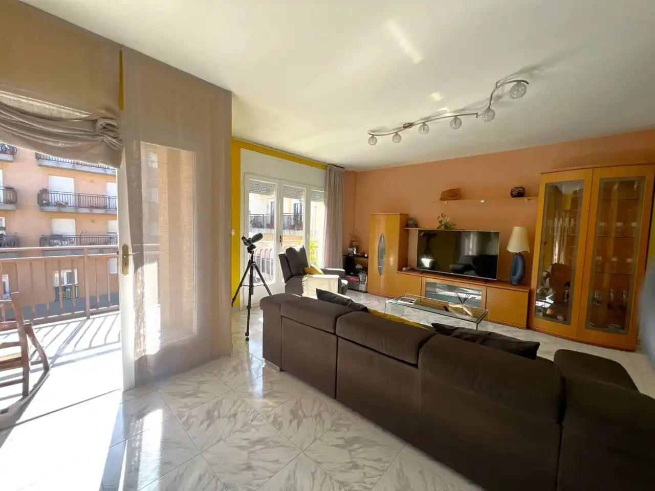 Sala de estar de Piso en venta en Arbúcies con Calefacción, Amueblado y Balcón