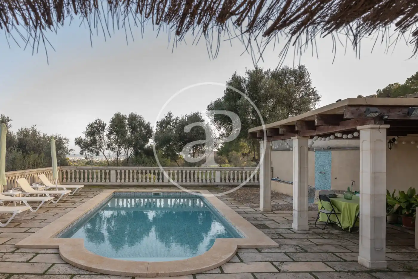 Piscina de Casa o xalet en venda en  Palma de Mallorca amb Calefacció, Jardí privat i Terrassa