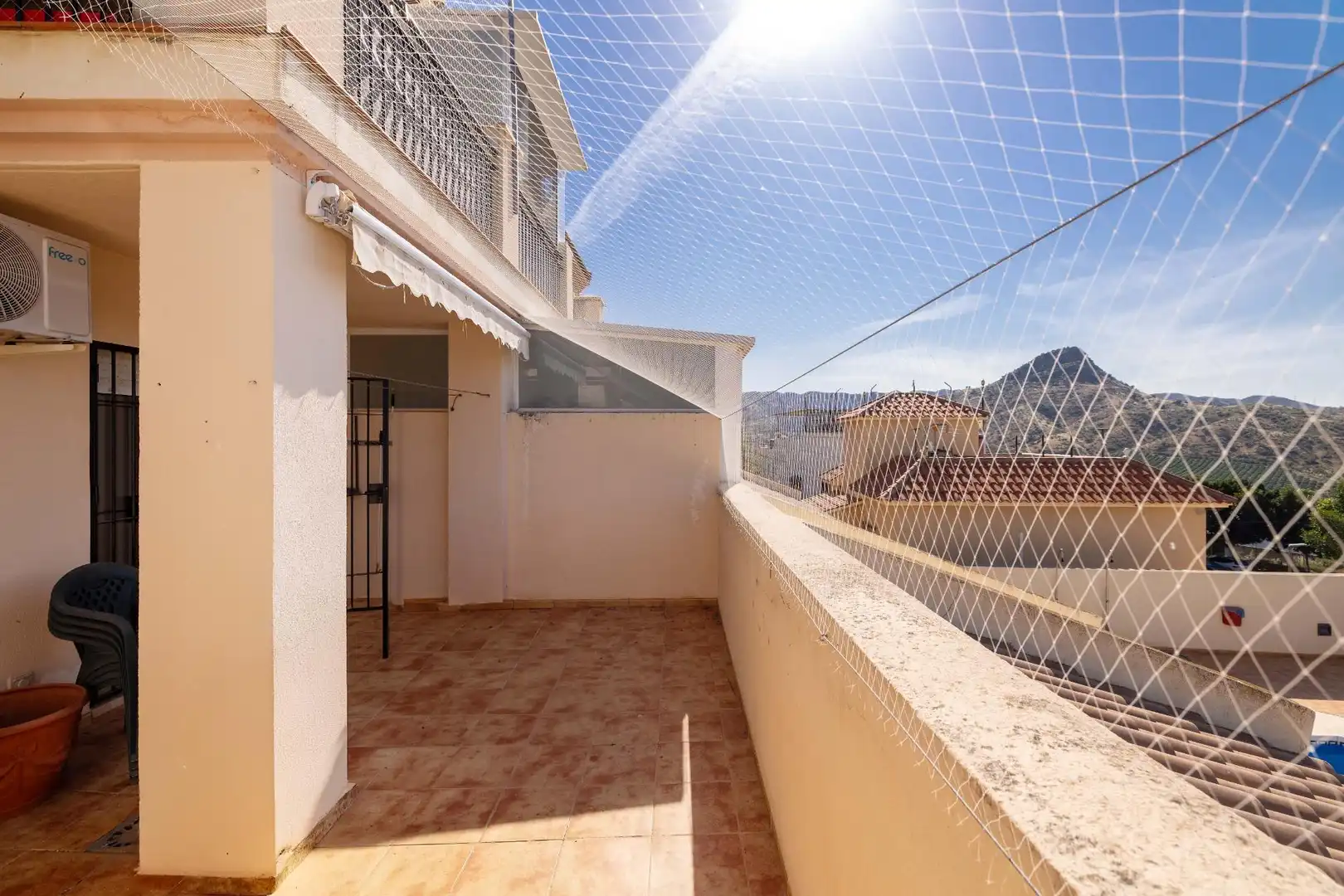 Terrasse von Wohnung zum Verkauf in Almogía mit Klimaanlage, Terrasse und Abstellraum