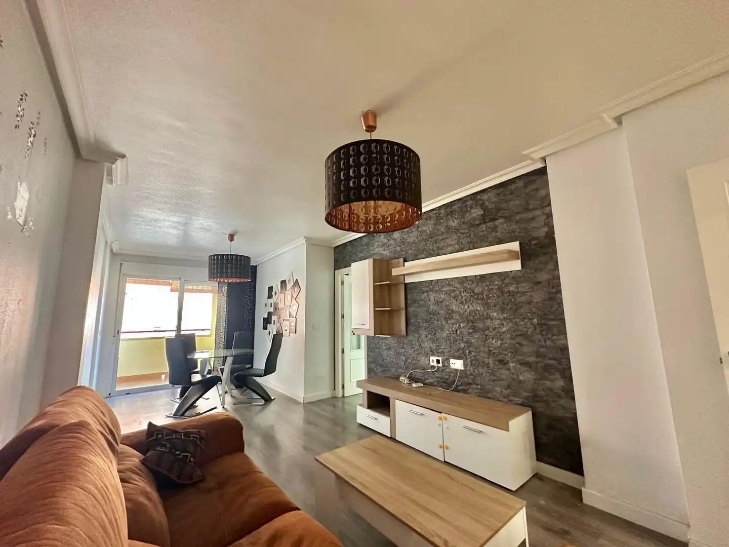 Wohnzimmer von Wohnung zum Verkauf in Alcantarilla mit Klimaanlage, Möbliert und Balkon
