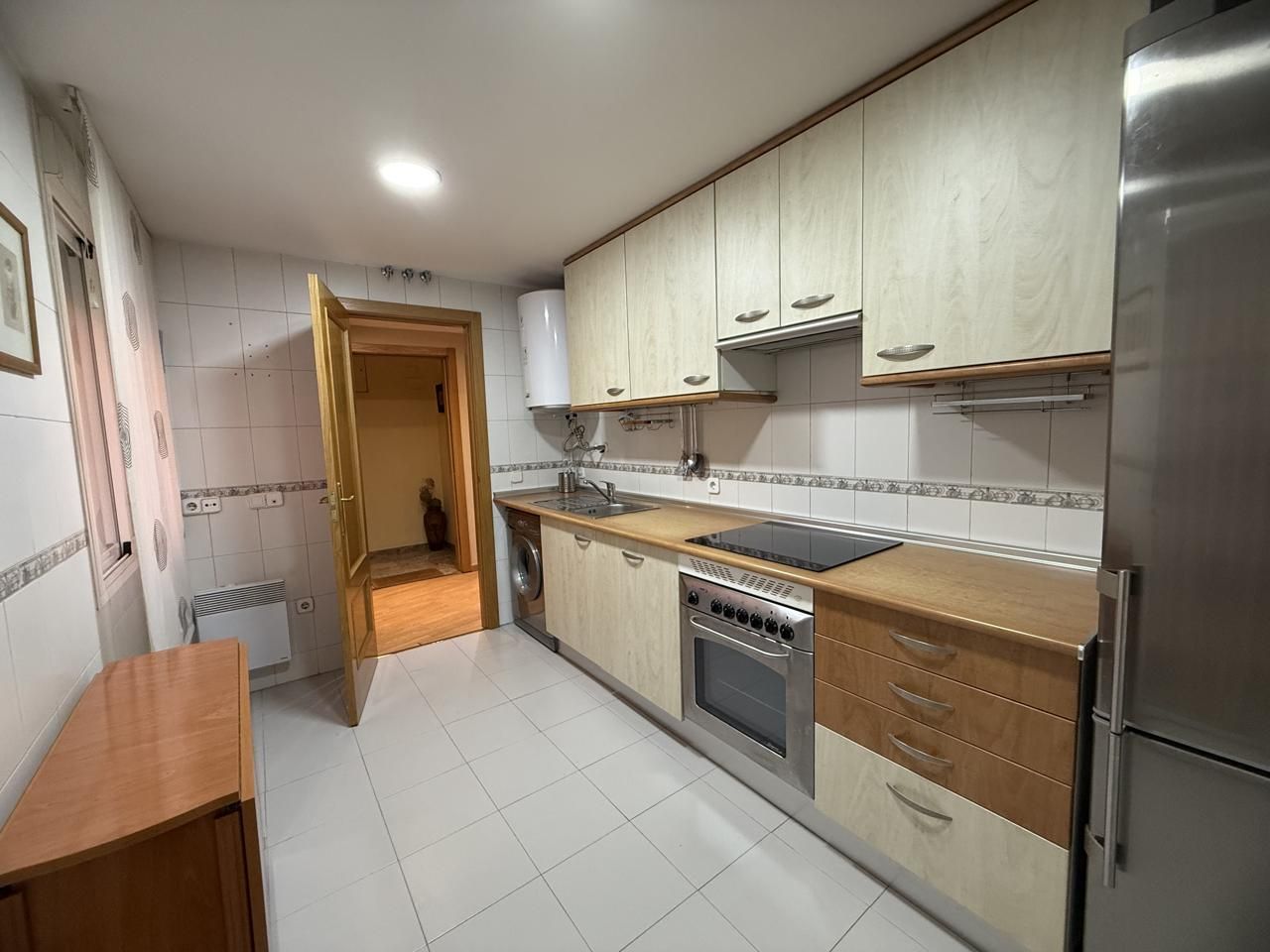 Kitchen of Flat for sale in  Madrid Capital  with Air Conditioner, Parquet flooring and Storage room
