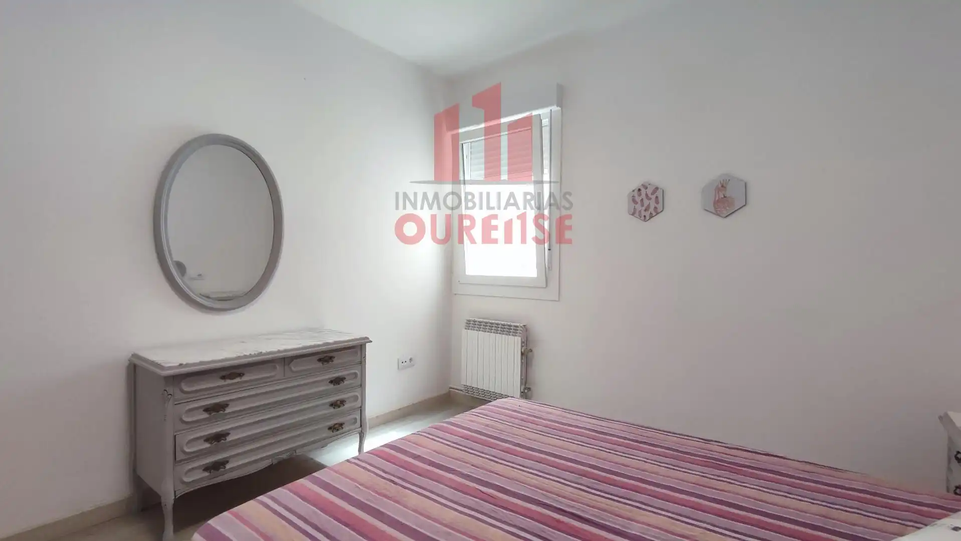 Schlafzimmer von Wohnung zur Miete in Ourense Capital  mit Heizung, Möbliert und Balkon
