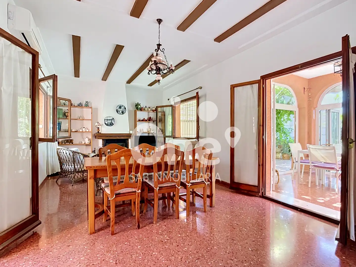 Dining room of Houses for sale in San Antonio de Benagéber  with Air Conditioner, Private garden and Terrace