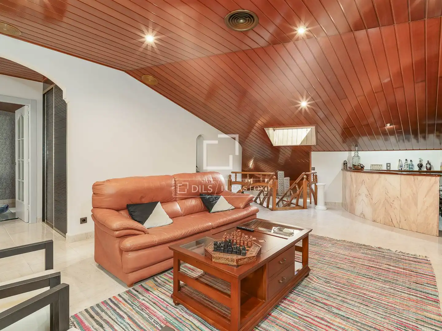 Sala d'estar de Àtic en venda en Barcelona amb Aire condicionat, Terrassa i Balcó