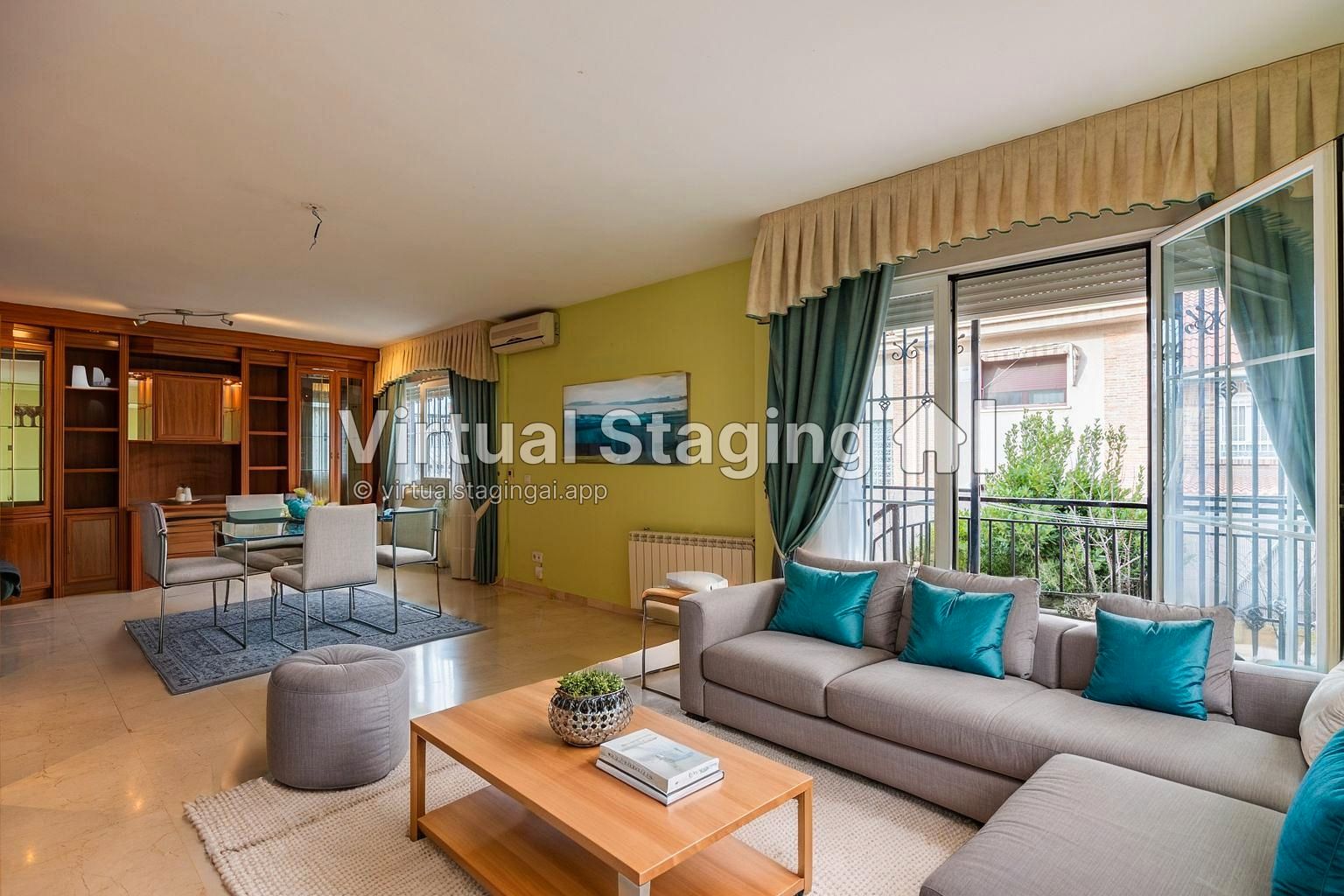 Sala de estar de Casa adosada en venta en Parla con Calefacción, Jardín privado y Terraza