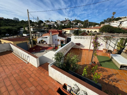 Exterior view of Single-family semi-detached for sale in Mijas  with Air Conditioner, Terrace and Storage room