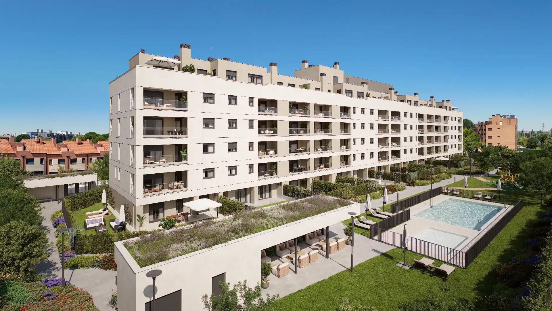 Rez-de-chaussée neuf avec piscine à vendre à Pinar del Jalón, imagen 3