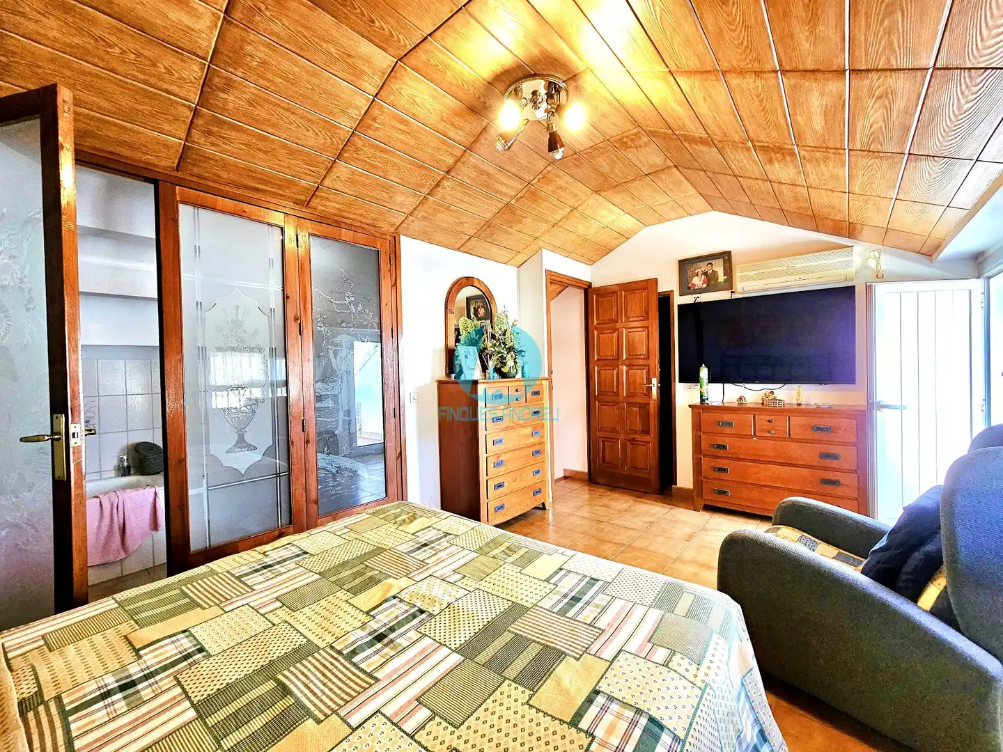 Dormitori de Casa o xalet en venda en Dosrius amb Aire condicionat, Jardí privat i Terrassa