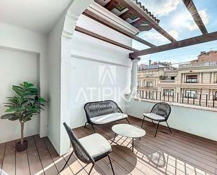 Terrace of Flat to rent in  Barcelona Capital  with Air Conditioner, Parquet flooring and Terrace