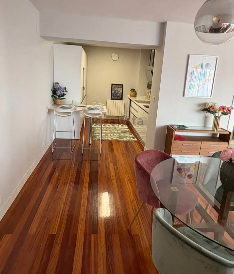 Menjador de Apartament en venda en Portugalete amb Calefacció, Parquet i Terrassa