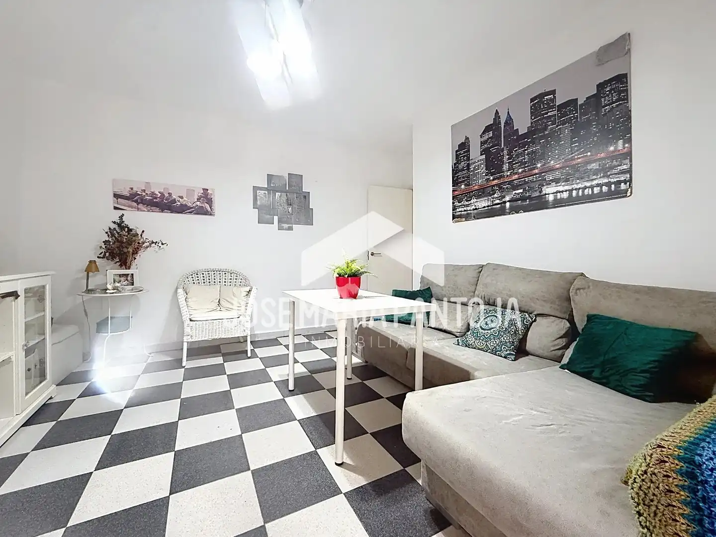 Sala de estar de Piso en venta en Jerez de la Frontera con Aire acondicionado y Balcón